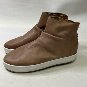 Beek Jager High Top Sneaker Bootie Brown Leather Women's Size 7.5 US